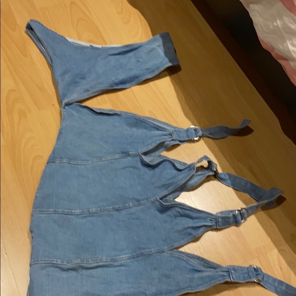 Dollskill denim side cut out dress